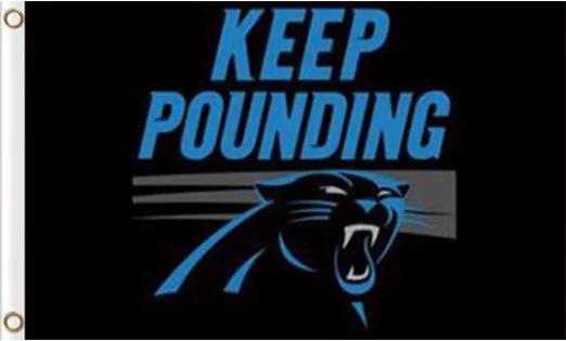 Keep Pounding Carolina Panthers US Flag 3X5 Ft Polyester Banner USA 90x150cm by flagsjustdoit
