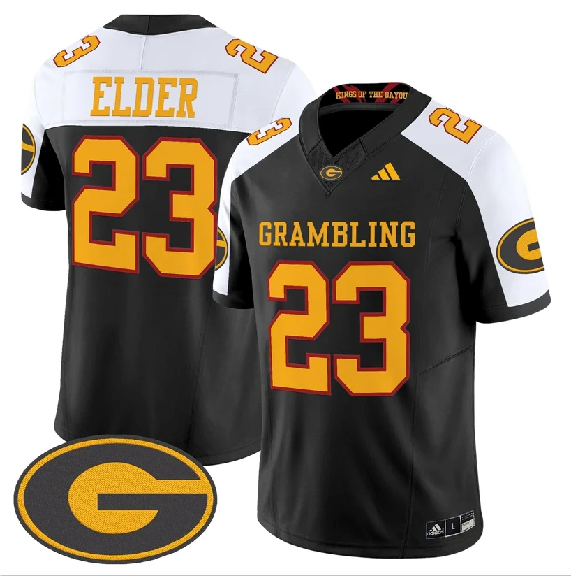 Keilon Elder Jersey #23 Grambling Tigers 2025 Vapor Limited Stitched by My Store NCAA Football Jerseys
