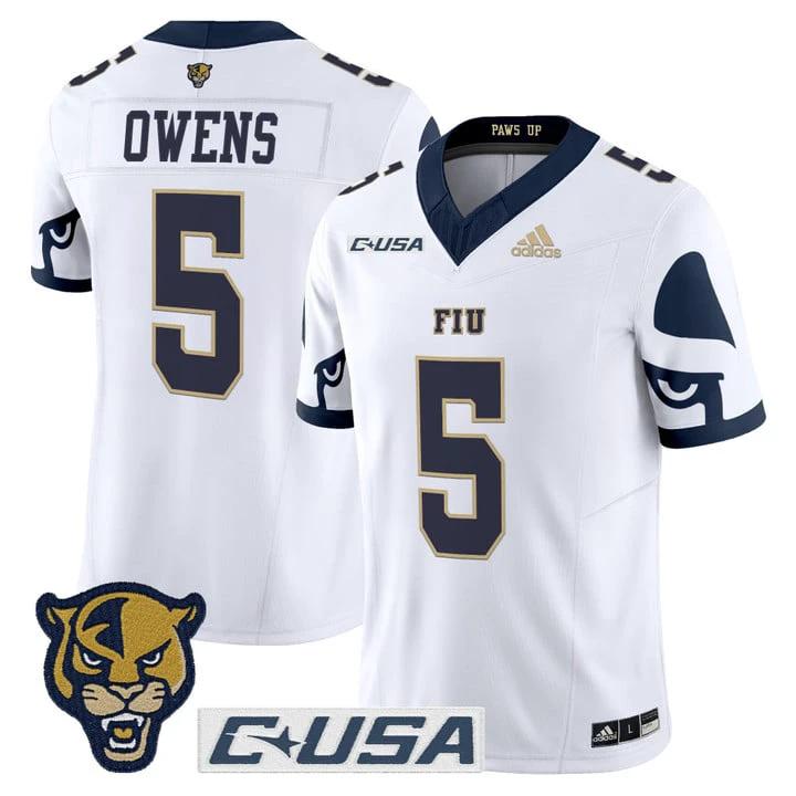 Kejon Owens Jersey #5 Florida International Panthers 2025 Stitched by My Store NCAA Football Jerseys