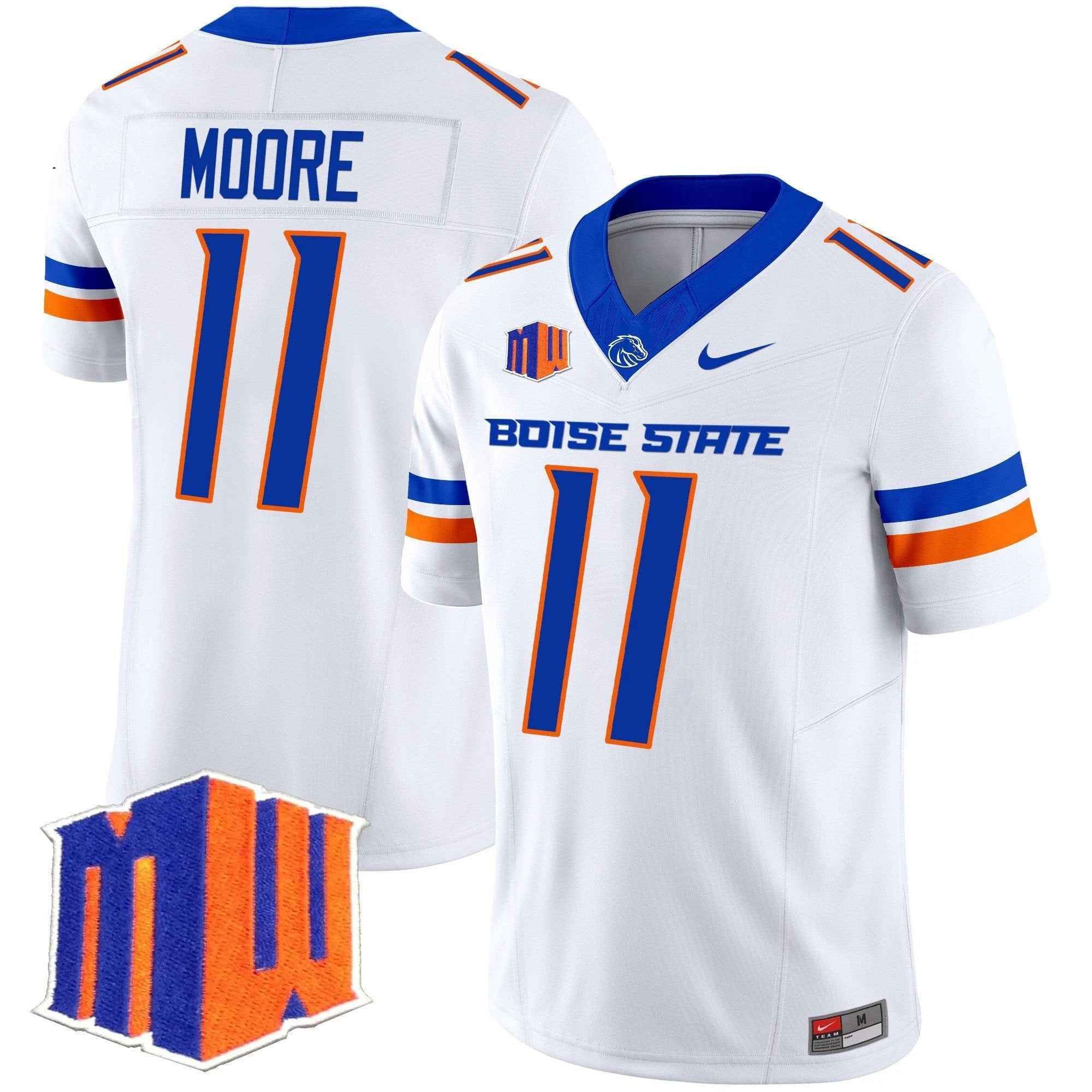 Kellen Moore Jersey #11 Boise State Broncos 2025 Vapor Stitched White by My Store