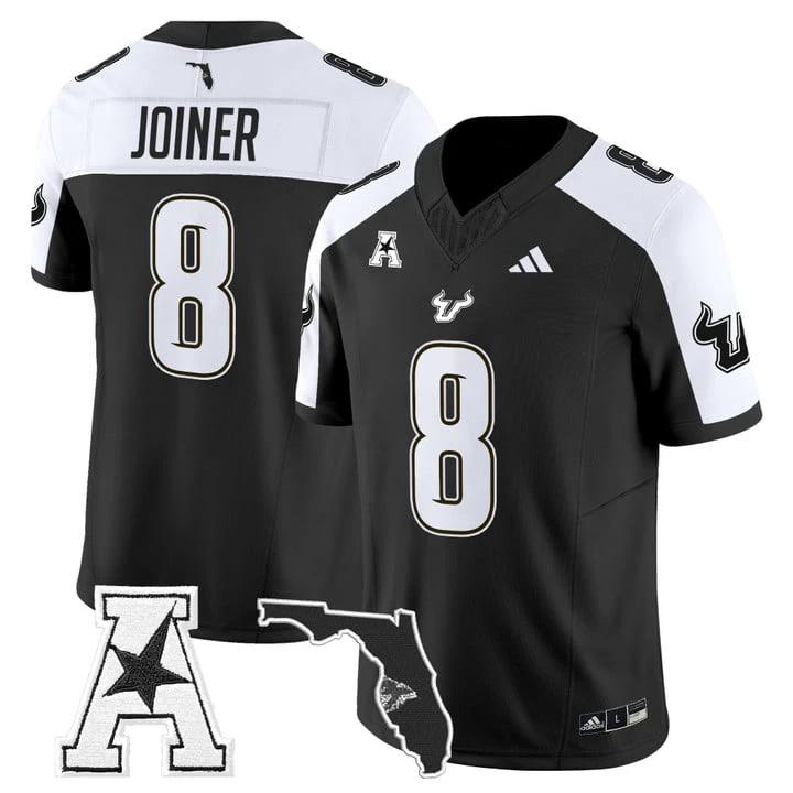 Kelley Joiner Jersey #8 South Florida Bulls 2025 Vapor Limited Stitched Black Alter by My Store NCAA Football Jerseys