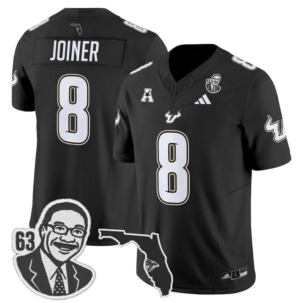 Kelley Joiner Jersey #8 South Florida Bulls Lee Roy Selmon Legacy Stitched Black by My Store NCAA Football Jerseys