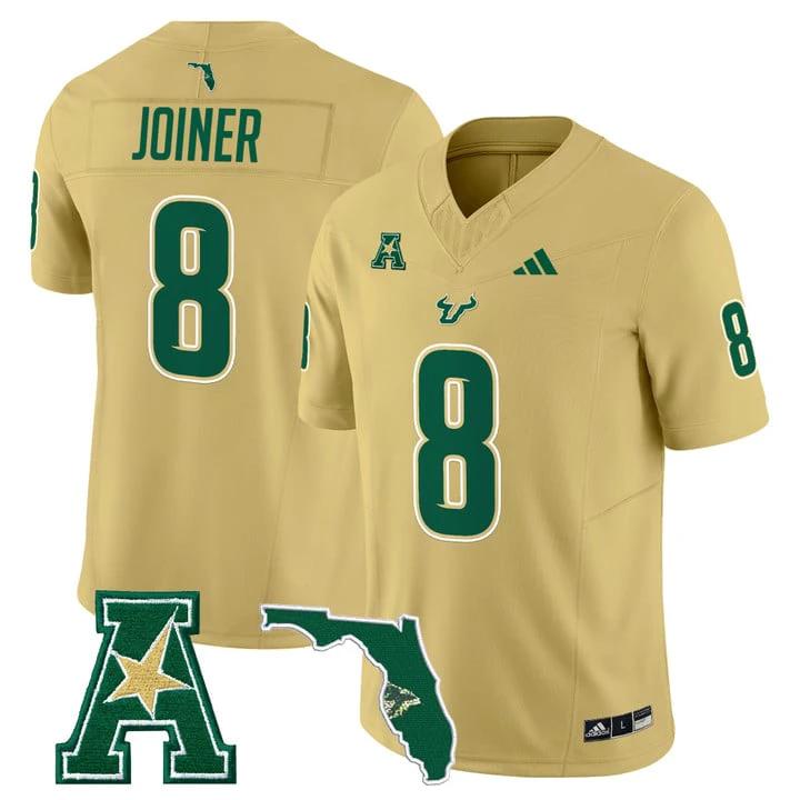 Kelley Joiner Jersey #8 South Florida Bulls 2025 Vapor Limited Stitched by My Store NCAA Football Jerseys