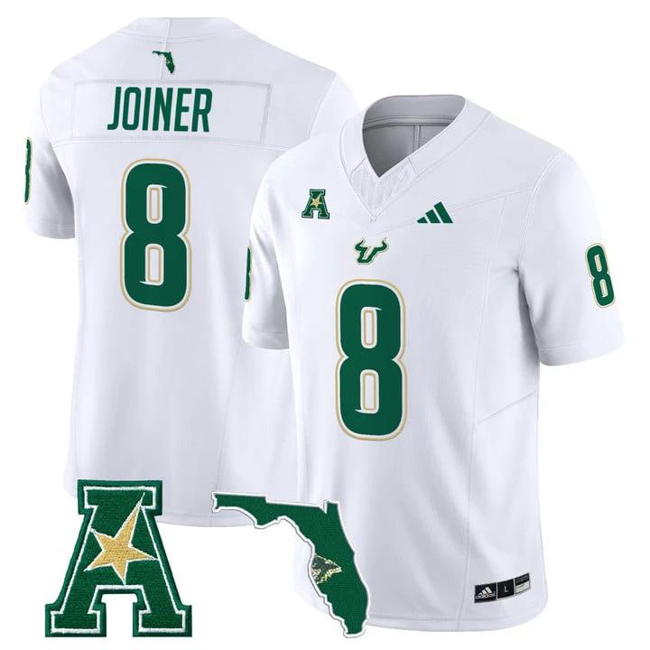 Kelley Joiner Jersey #8 South Florida Bulls 2025 Vapor Limited Stitched by My Store NCAA Football Jerseys
