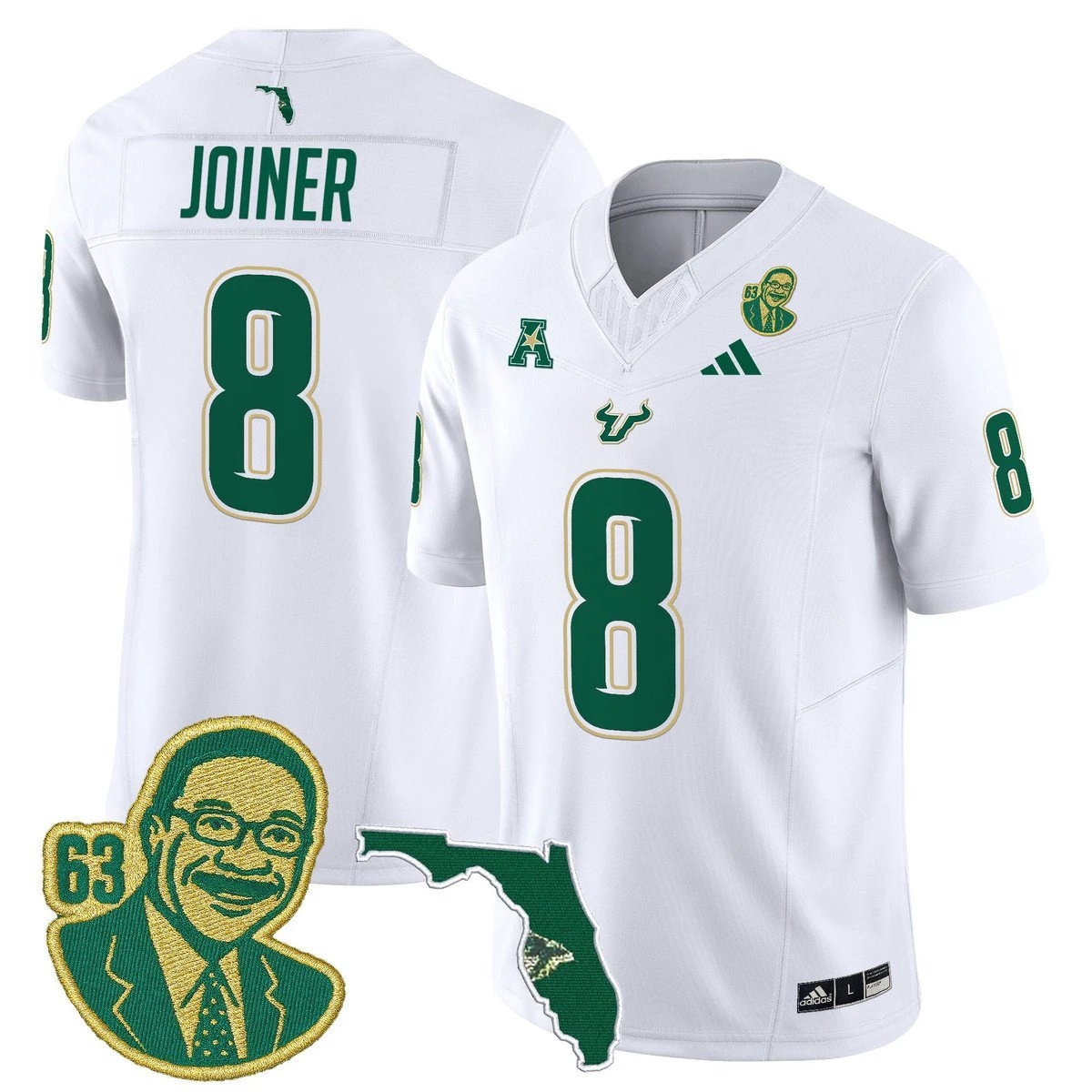 Kelley Joiner Jersey #8 South Florida Bulls Lee Roy Selmon Legacy by My Store NCAA Football Jerseys