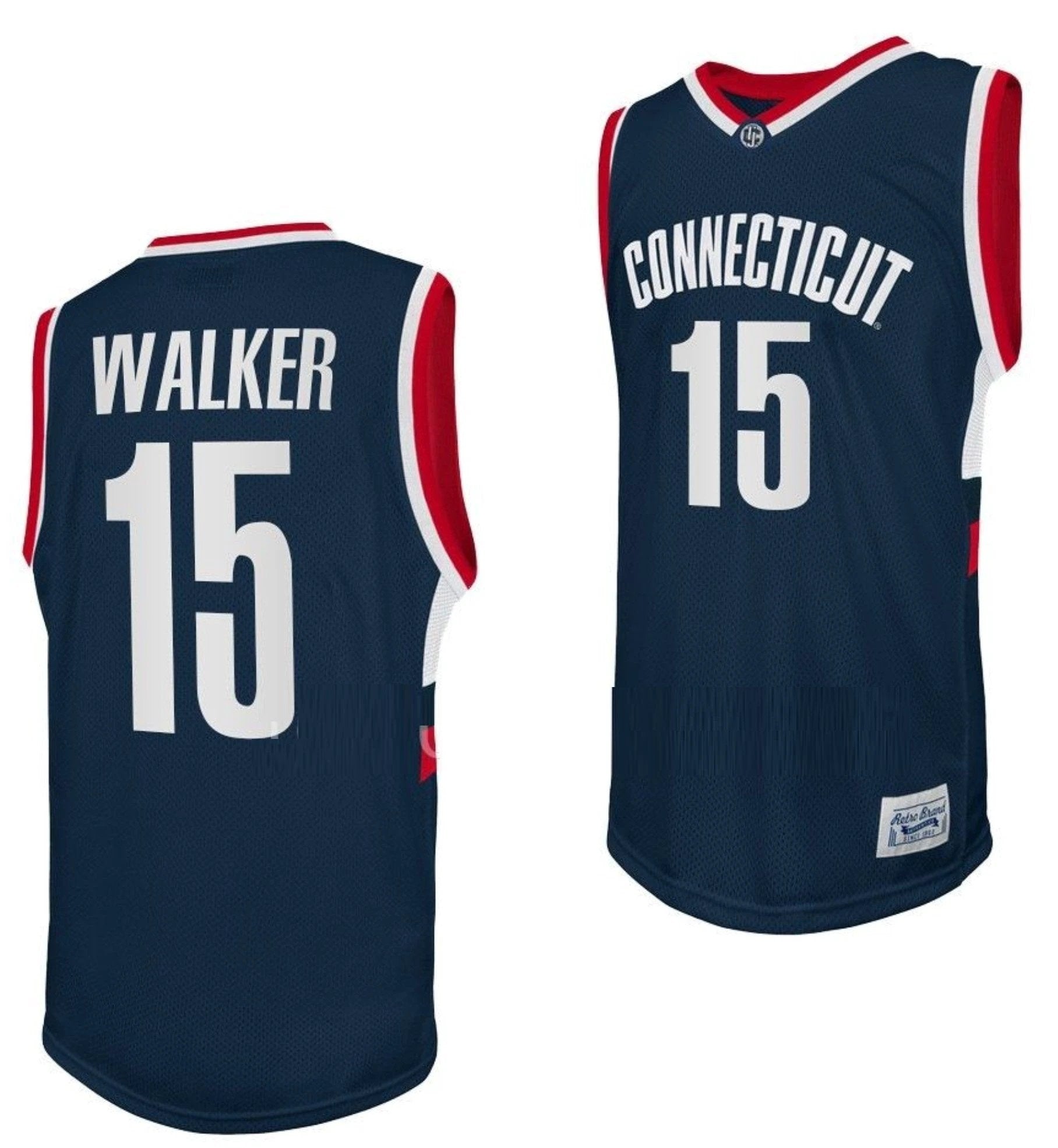 Kemba Walker Jersey UConn Huskies College Basketball Navy Retro #15 by My store basketball