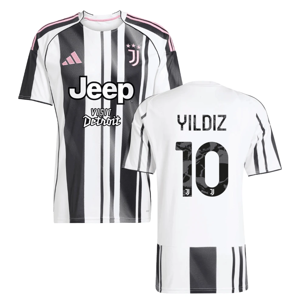 Kenan Yildiz 10 Juventus 2025-26 Home Men Jersey – White by Soccer Jersey
