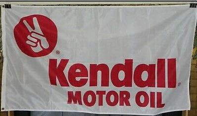 Kendall Motor Oil Flag 3X5 Ft Polyester Banner USA 90x150cm by flagsjustdoit