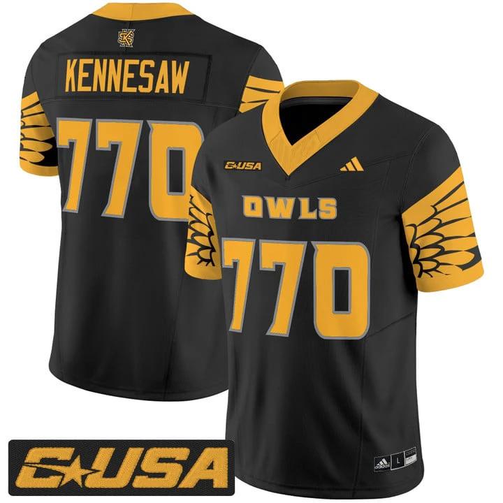 Kennesaw Jersey #770 Kennesaw State Owls 2025 Vapor Stitched by My Store NCAA Football Jerseys