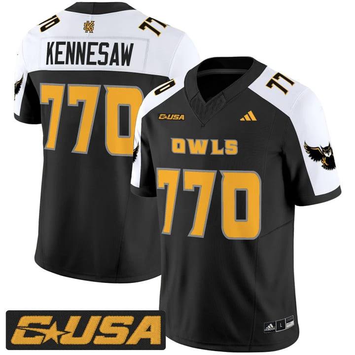 Kennesaw Jersey #770 Kennesaw State Owls 2025 Vapor Stitched by My Store NCAA Football Jerseys
