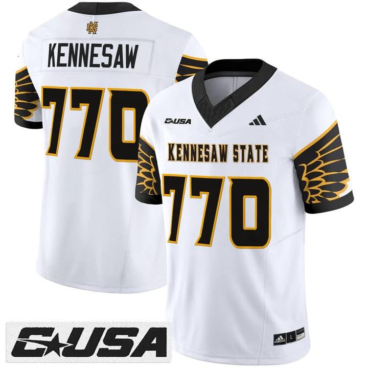 Kennesaw Jersey #770 Kennesaw State Owls 2025 Vapor Stitched by My Store NCAA Football Jerseys
