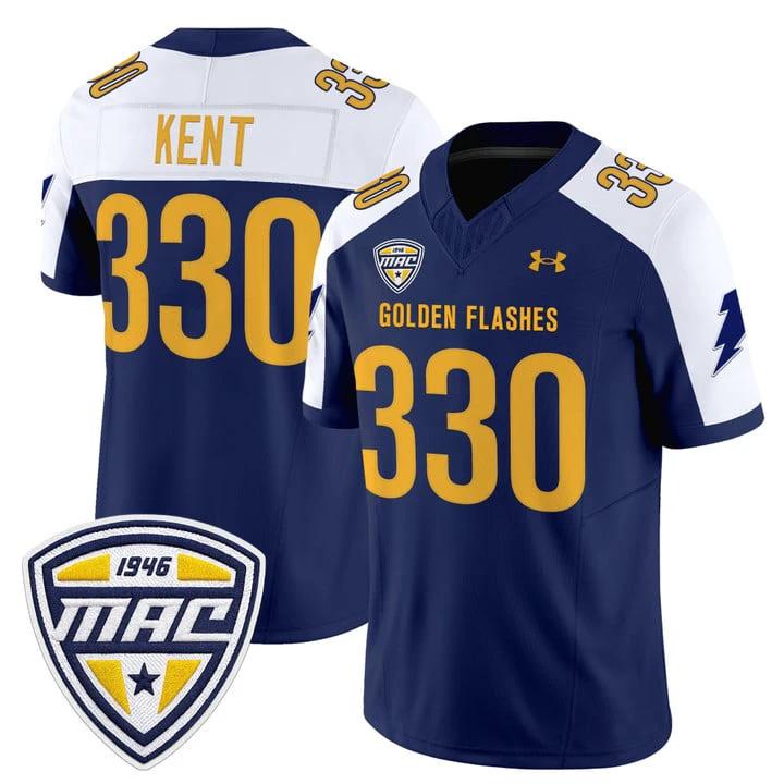 Kent Jersey #330 Kent State Golden Flashes 2025 Limited Stitched by My Store NCAA Football Jerseys