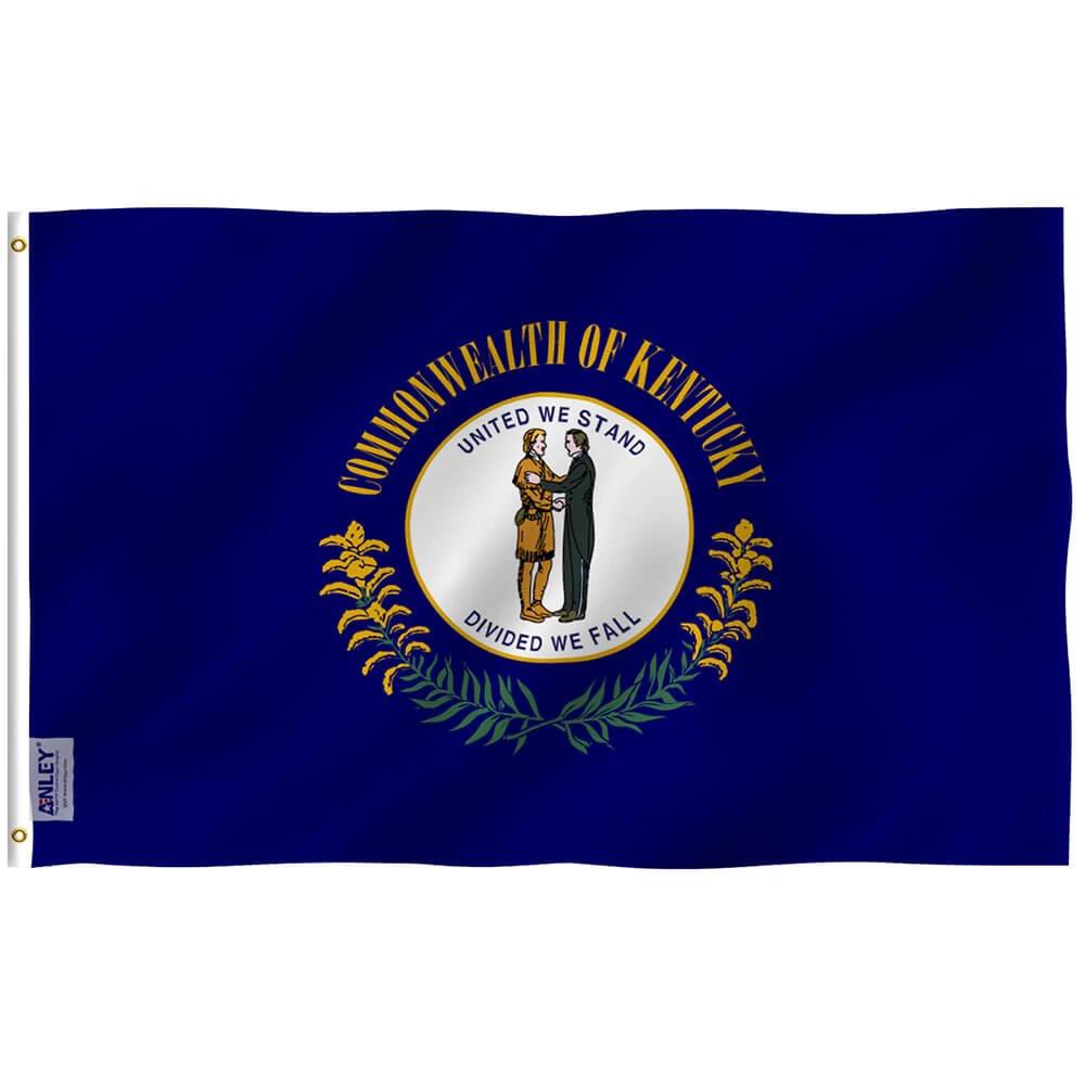 Kentucky State Flag - Kentucky KY Flag with Brass Grommets 3X5Ft Banner USA by flagsjustdoit