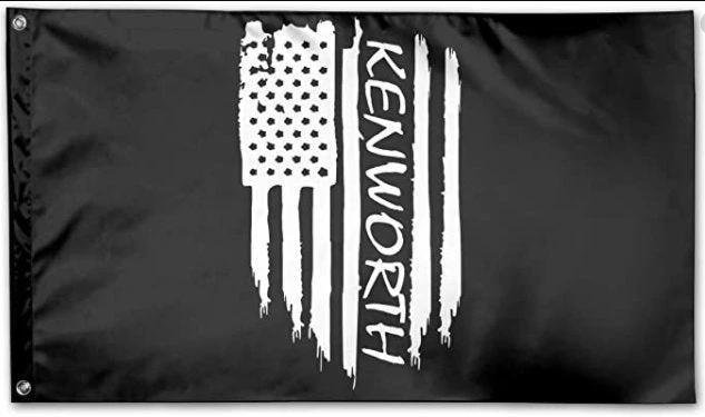 Kenworth Flag Black 3X5 Ft Polyester Banner USA 90x150cm by flagsjustdoit