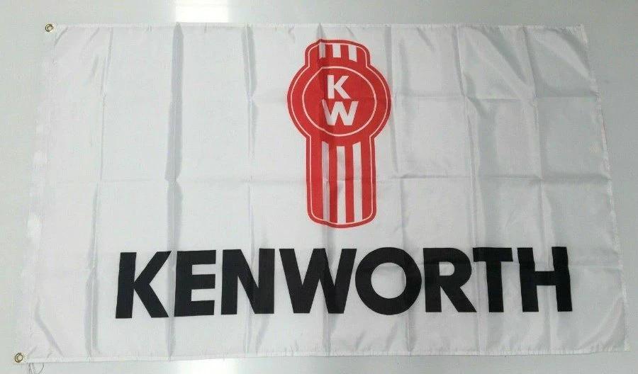 Kenworth Truck Style 3 Banner Flag - Emblem Bullbar Bonnet Semi Trailer Man Cave 3x5ft by flagsjustdoit