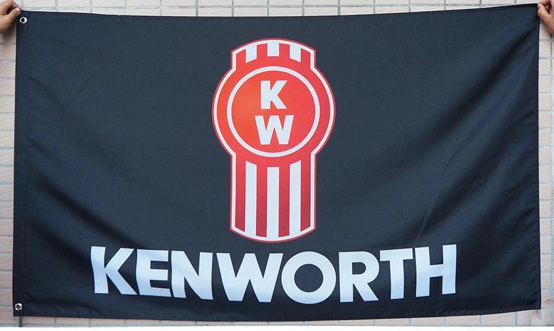 Kenworth Flag-3x5 FT-100% polyester-Banner-Black by flagsshop