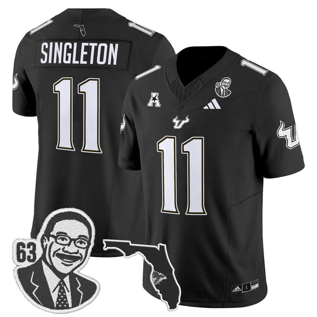 Keshaun Singleton Jersey #11 South Florida Bulls Lee Roy Selmon Legacy Black by My Store NCAA Football Jerseys