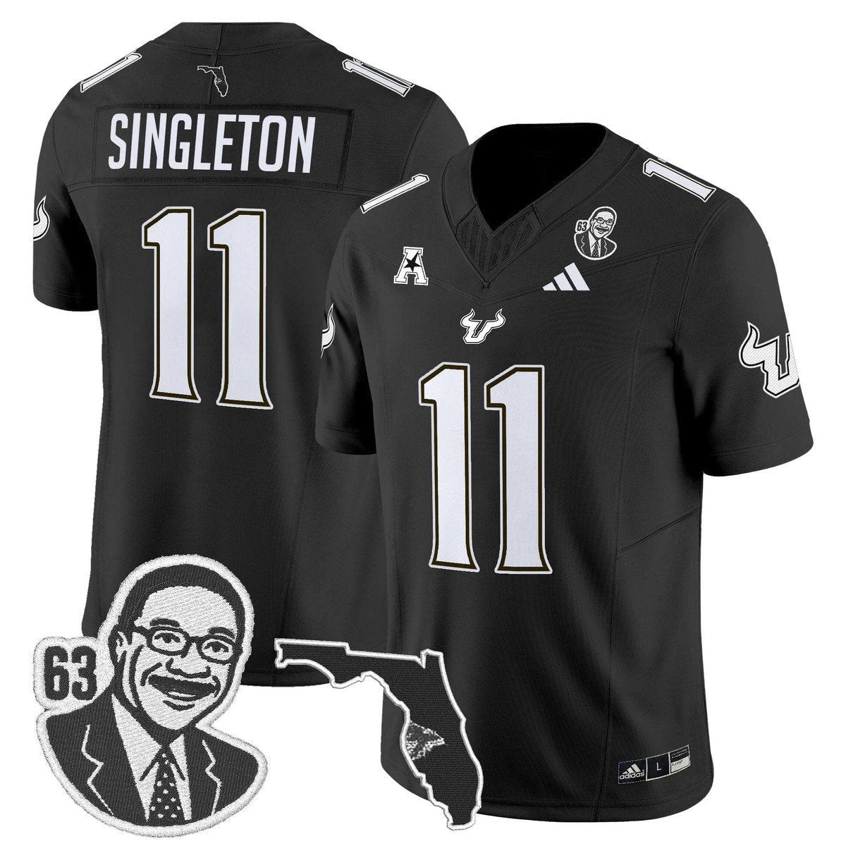 Keshaun Singleton Jersey #11 South Florida Bulls Lee Roy Selmon Legacy by My Store NCAA Football Jerseys