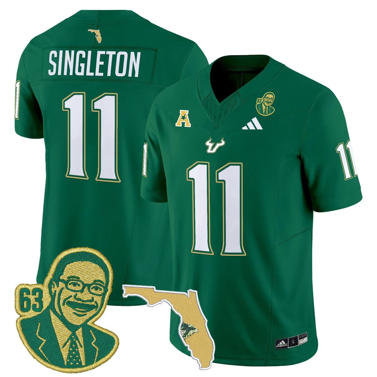 Keshaun Singleton Jersey #11 South Florida Bulls Lee Roy Selmon Legacy by My Store NCAA Football Jerseys
