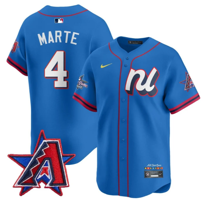 Ketel Marte Jersey #4 American League 2025 MLB All-Star Limited Stitched Blue by My Store