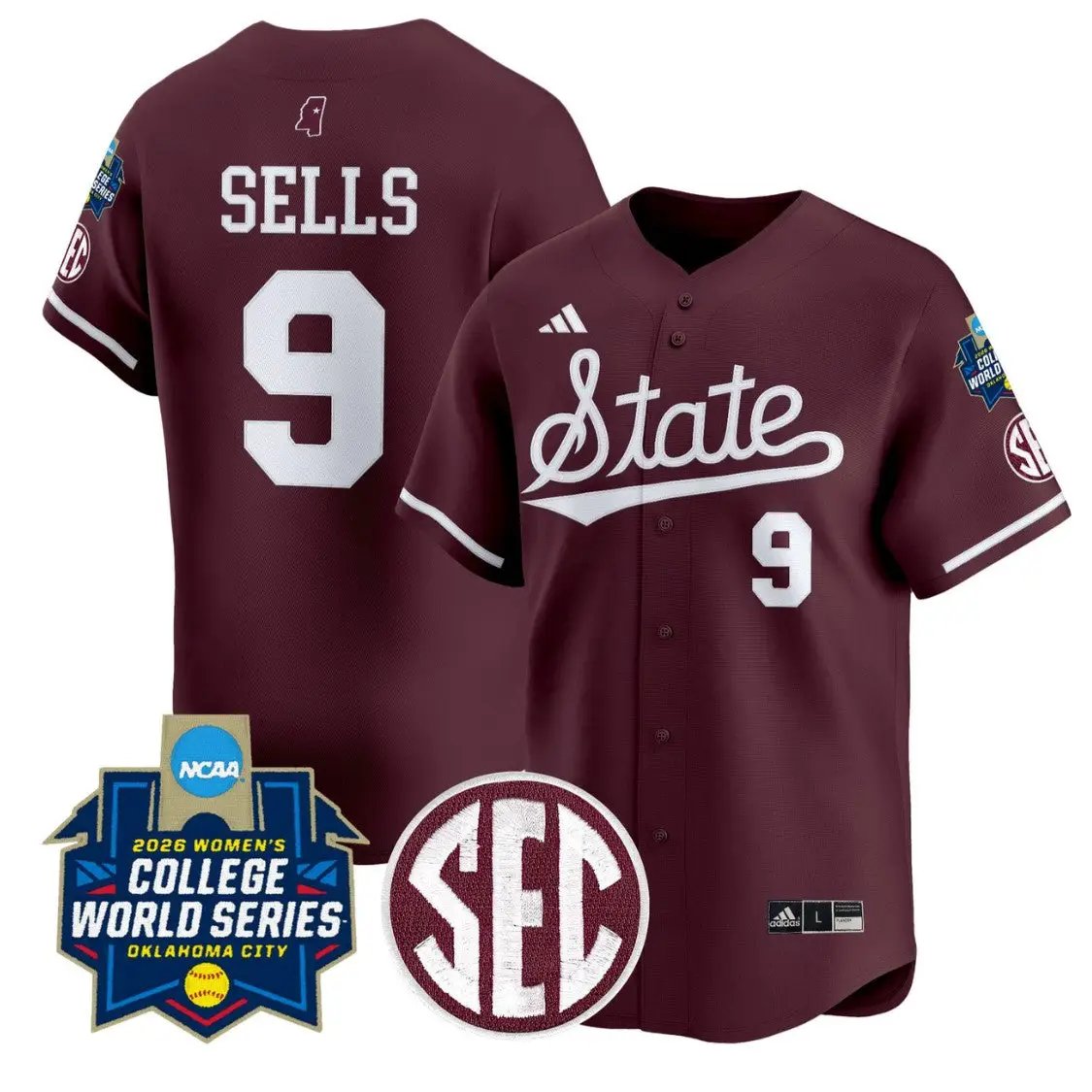 Kiarra Sells Jersey #9 State Softball 2026 World Series Stitched by My Store