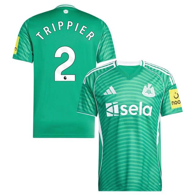 Kieran Trippier #2 Newcastle United 2025-26 Away Match Jersey – Green by Soccer Jersey