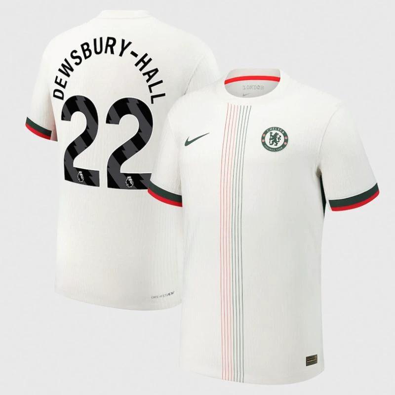 Kiernan Dewsbury-Hall 22 Chelsea 2025-26 Away Jersey – White by Soccer Jersey