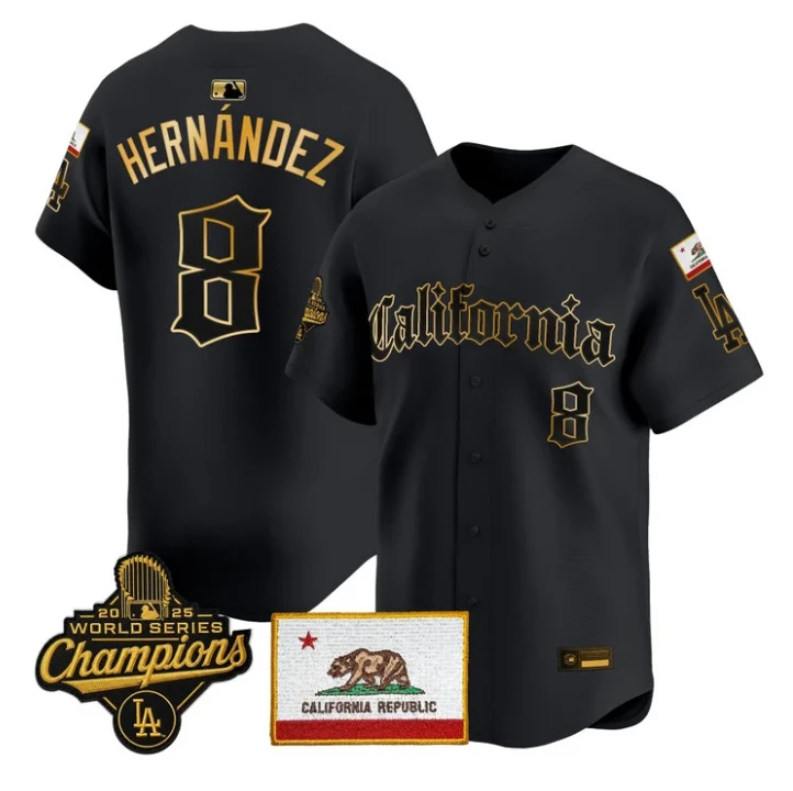 Kike Hernandez Jersey #8 Dodgers California Gothic Edition Stitched by My Store
