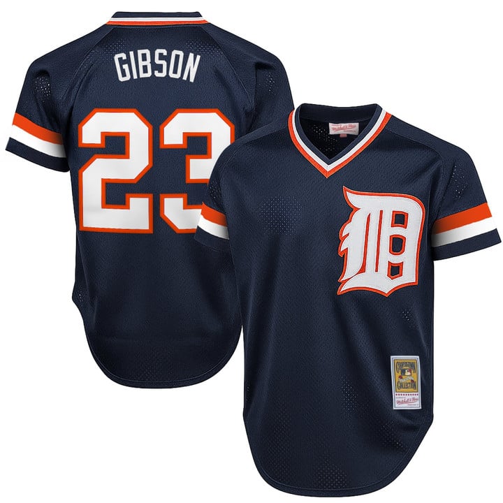 Kirk Gibson Jersey #23 Detroit Tigers Throwback Cooperstown Stitched Navy by Baseball Jerseys 7