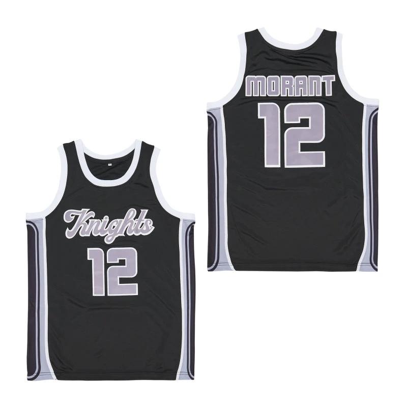 Knights #12 Ja Morant Movie Basketball Jersey Black by My store basketball