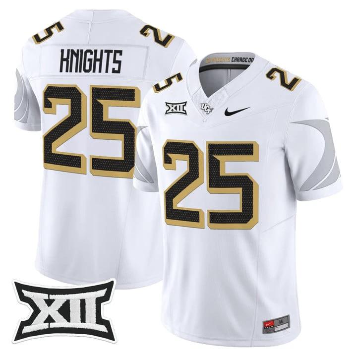 Knights Jersey #25 UCF Knights 2025 Vapor Limited Stitched by My Store NCAA Football Jerseys
