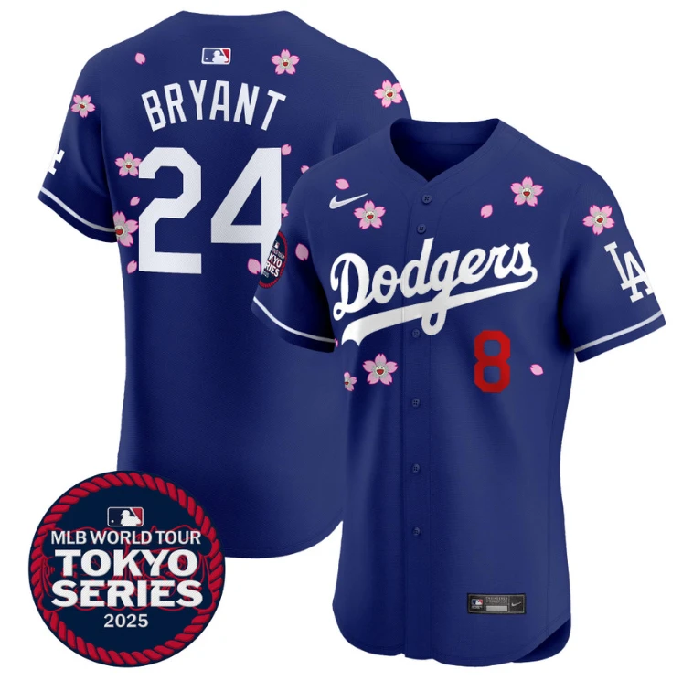Kobe Bryant Jersey Dodgers Tokyo Series 2025 Vapor Premier Elite Stitched Royal by My Store