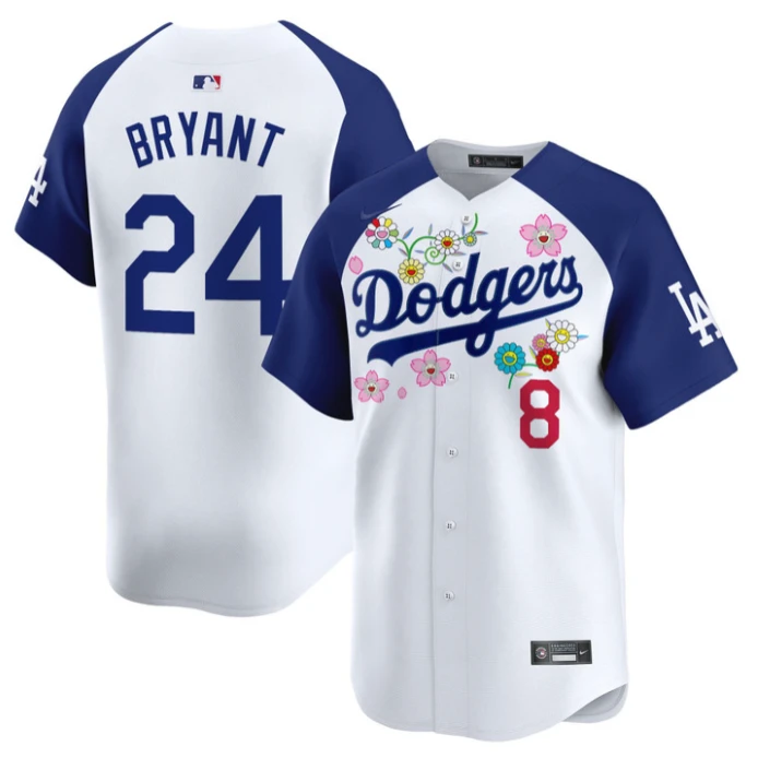 Kobe Bryant Jersey #24 Dodgers x Takashi Murakami 2025 Vapor Limited Stitched Alternate by My Store