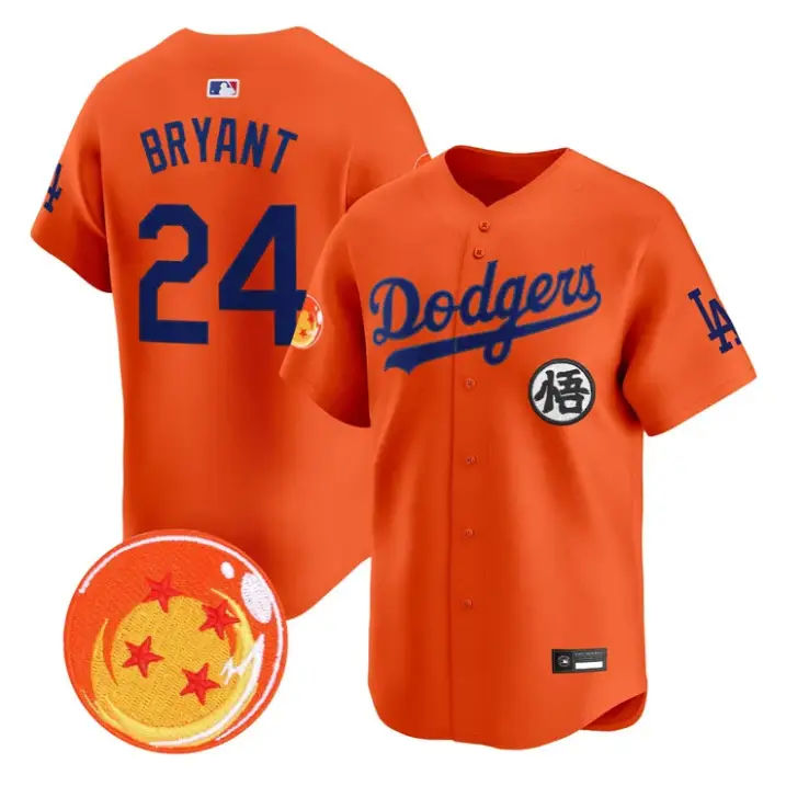 Kobe Bryant Jersey #24 Dodgers Dragon Ball Vapor Premier Stitched by My Store