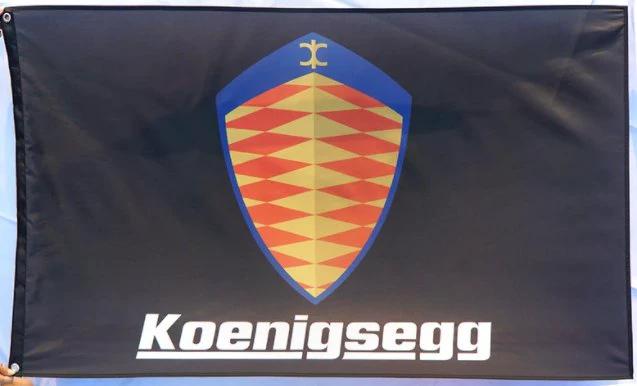 Koenigsegg Flag 3X5 Ft Polyester Banner USA 90x150cm by flagsjustdoit