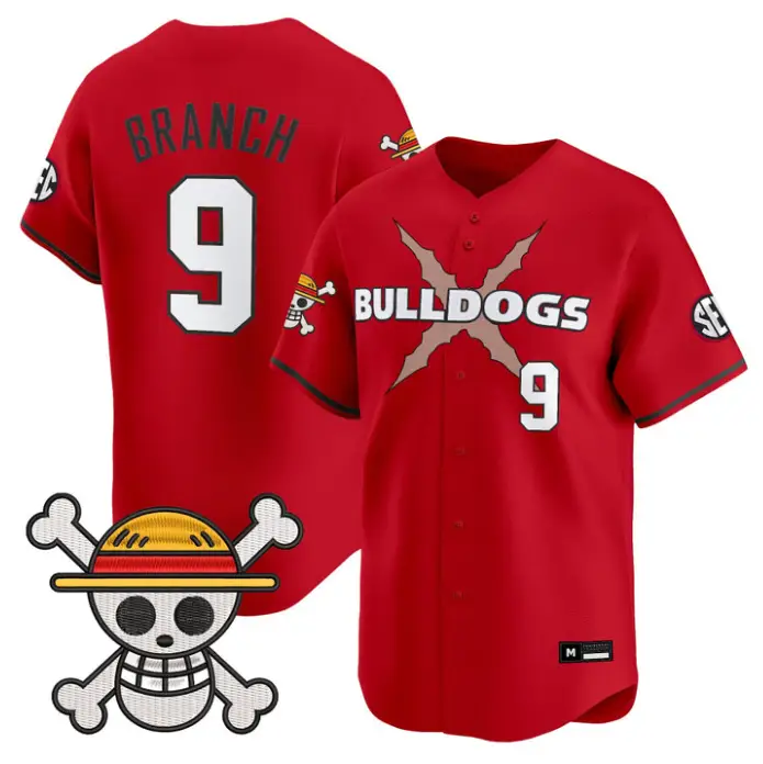 Kolby Branch Jersey #9 Georgia Bulldogs Baseball One Piece Premier Stitched by My Store