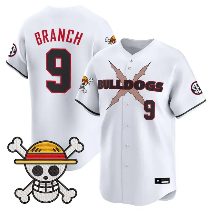 Kolby Branch Jersey #9 Georgia Bulldogs Baseball One Piece Premier Stitched by My Store
