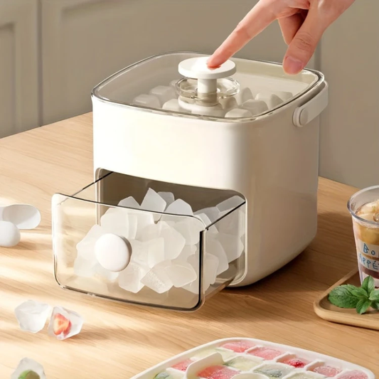 Compact Ice Cube Maker with Fast Production – Perfect for Home and Office by BowLift