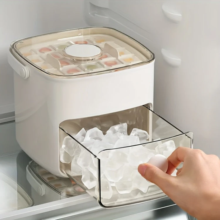Compact Ice Cube Maker with Fast Production – Perfect for Home and Office by BowLift