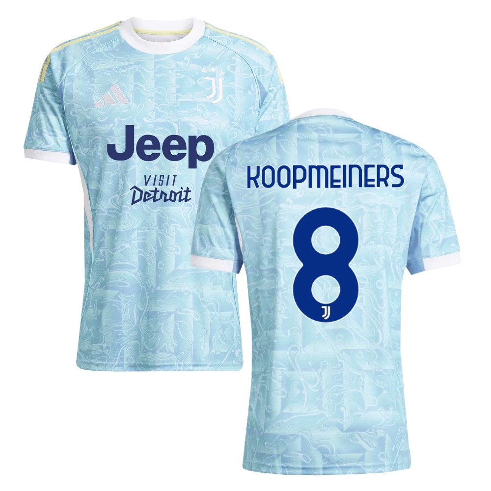 Koopmeiners 8 Juventus 2025-26 Away Match Jersey – Light Blue by Soccer Jersey
