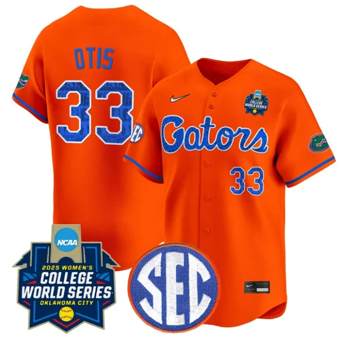 Korbe Otis Jersey #33 Florida Gators Softball 2025 World Series Stitched Orange by My Store