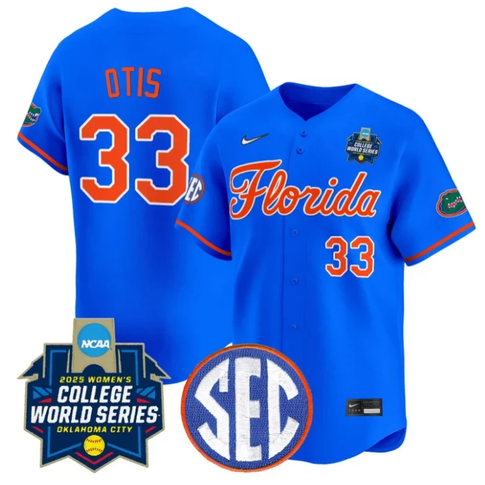 Korbe Otis Jersey #33 Florida Gators Softball 2025 World Series Stitched Royal by My Store