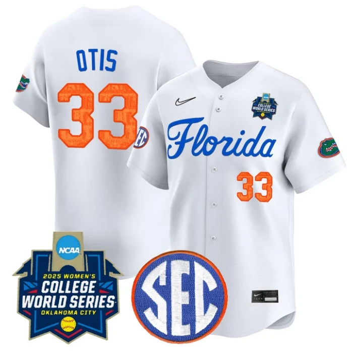 Korbe Otis Jersey #33 Florida Gators Softball 2025 World Series Stitched White by My Store