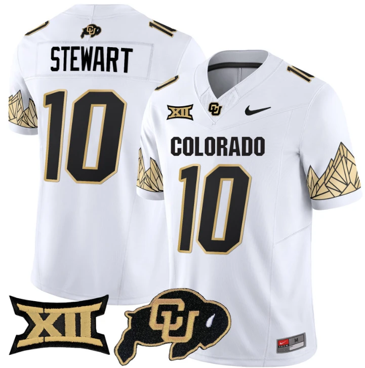 Kordell Stewart Jersey #10 Colorado Buffaloes Vapor Limited Football White by My Store