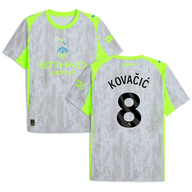Kovacic 8 Manchester City 2025-26 Third Men Jersey – Gray by Soccer Jersey