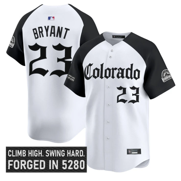 Kris Bryant Jersey #23 Colorado Rockies Gothic Mile High Shadows Edition by My Store