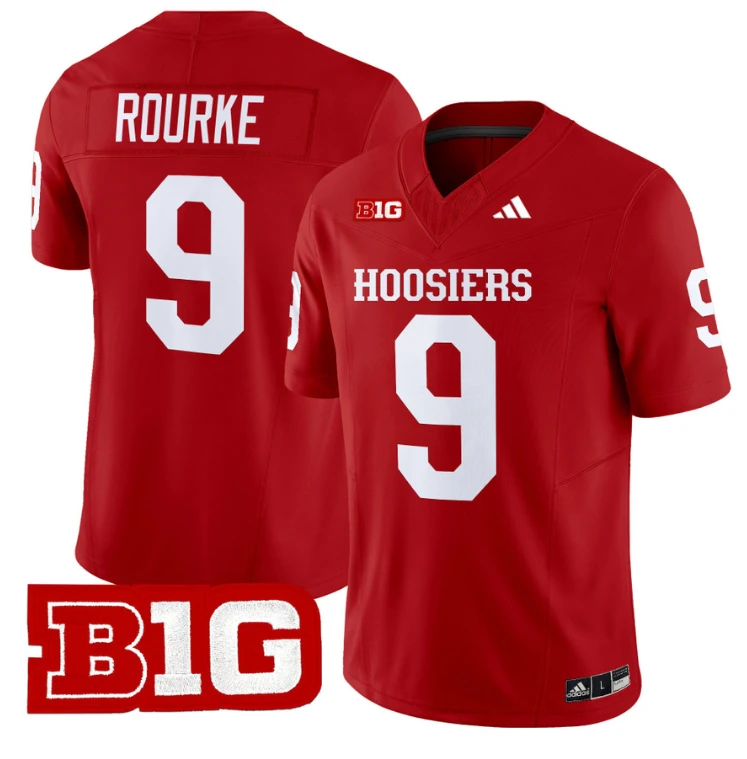 Kurtis Rourke Jersey #9 Indiana Hoosiers Vapor Limited Football Crimson by My Store