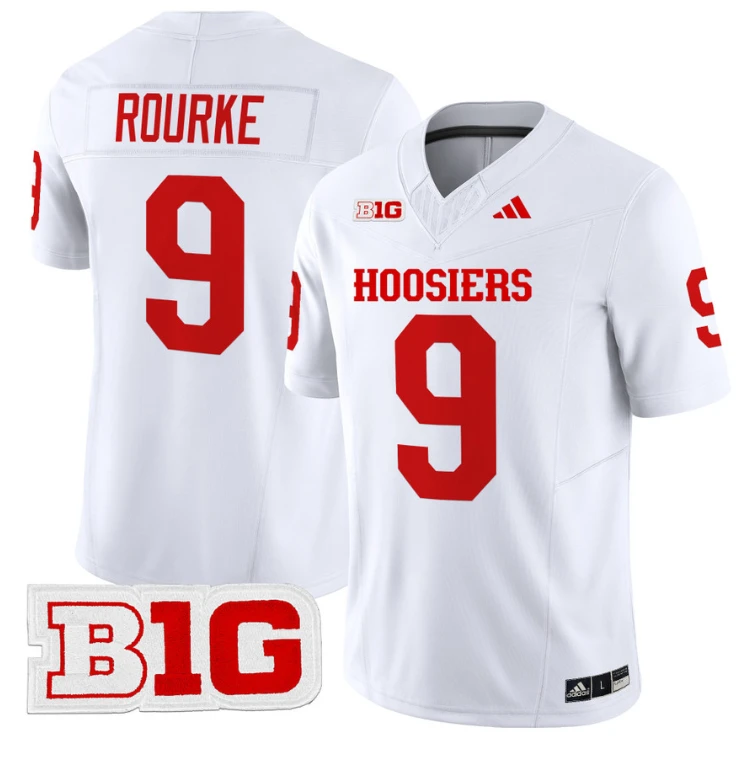 Kurtis Rourke Jersey #9 Indiana Hoosiers Vapor Limited Football White by My Store