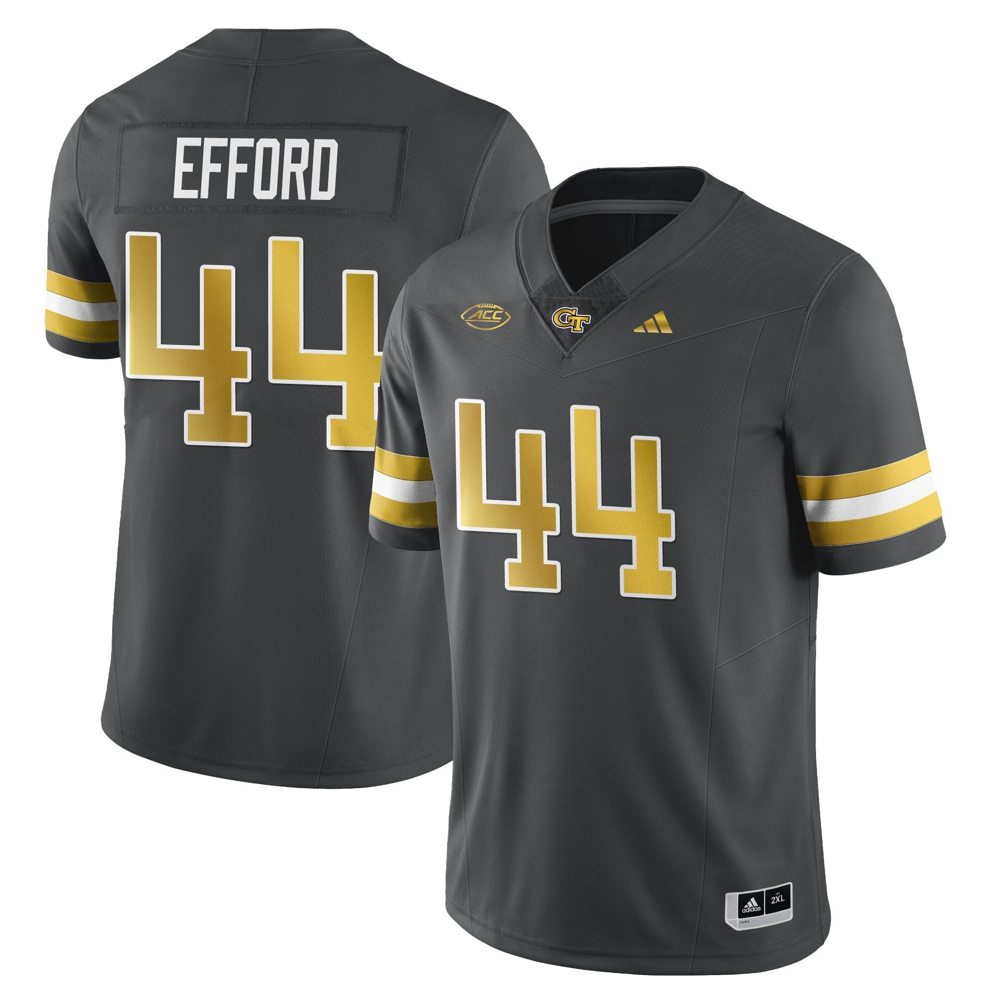 Kyle Efford Jersey #44 Georgia Tech Football 2025 Limited Stitched Dark Gray by NCAA Football Jersey