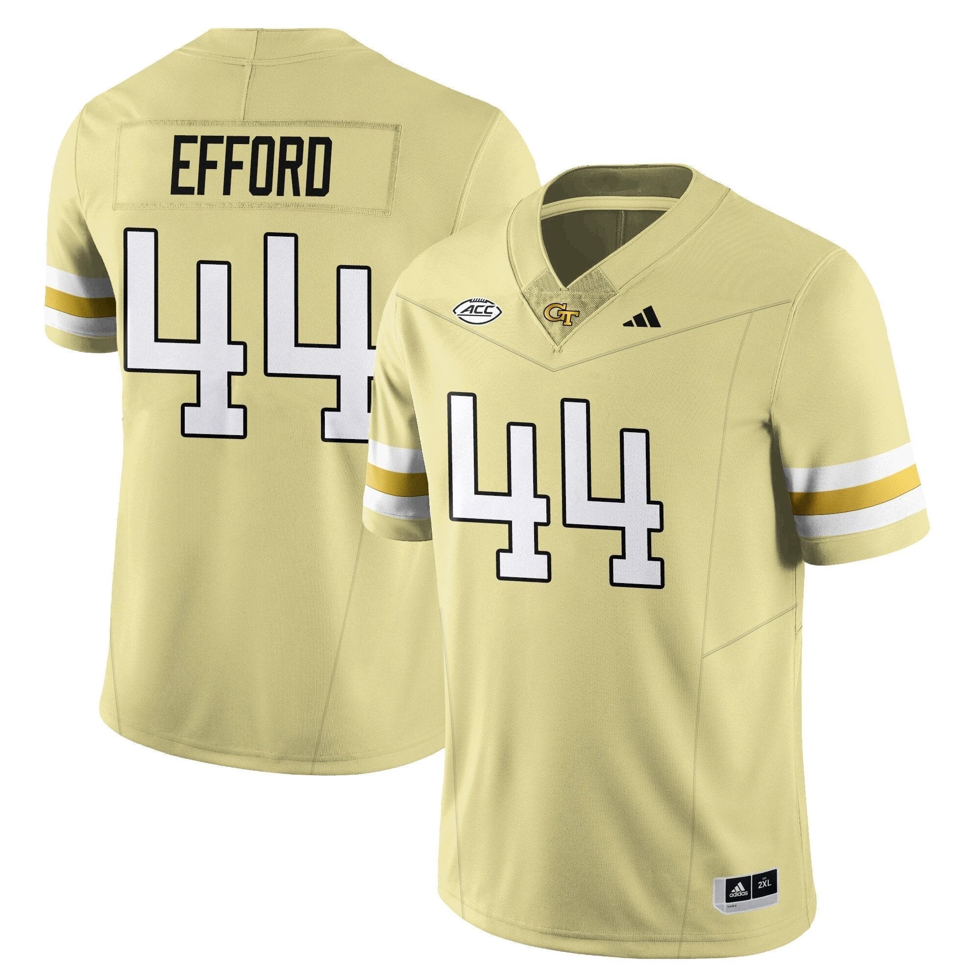 Kyle Efford Jersey #44 Georgia Tech Football 2025 Limited Stitched Gold by NCAA Football Jersey